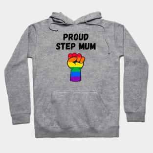 Proud Step Mum Rainbow Pride T Shirt Design Hoodie